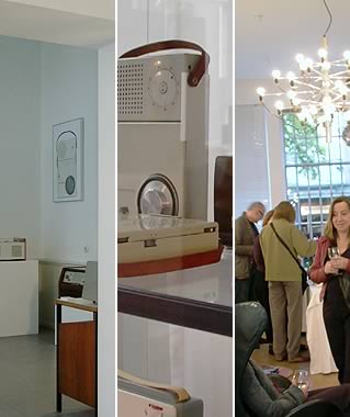 Blick in die Ausstellung; Eroeffnung